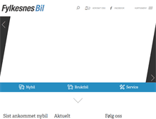 Tablet Screenshot of fylkesnesbil.no